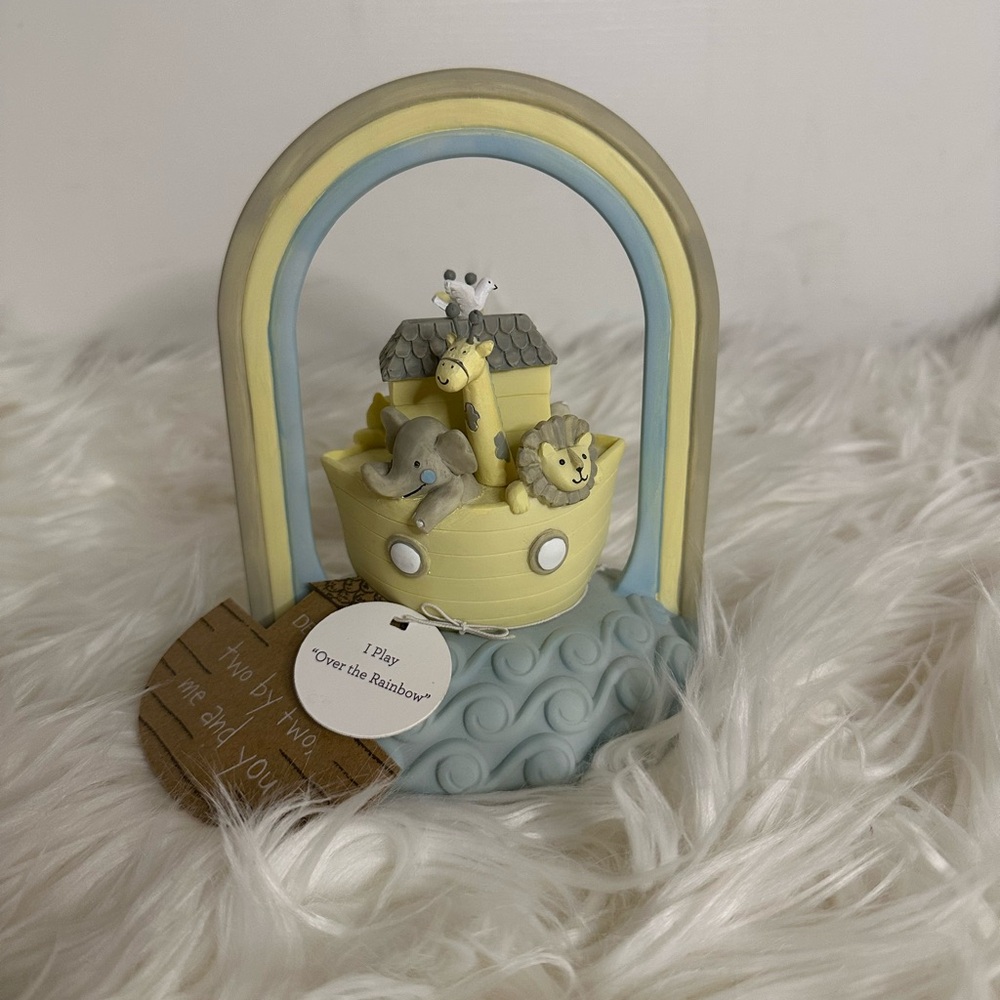 Demdaco Yellow and Blue Noah's Ark Home Accent